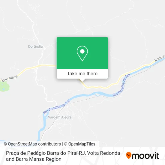 Praça de Pedágio Barra do Piraí-RJ map