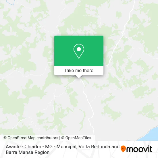 Avante - Chiador - MG - Muncipal map