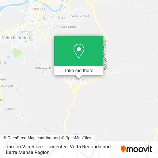 Jardim Vila Rica - Tiradentes map