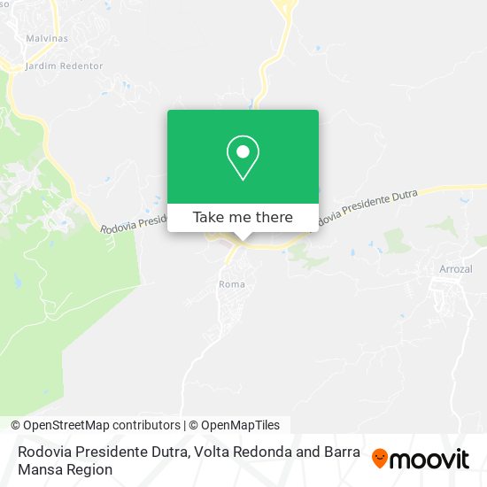 Rodovia Presidente Dutra map