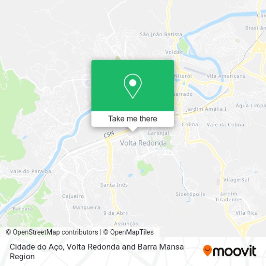 Cidade do Aço map