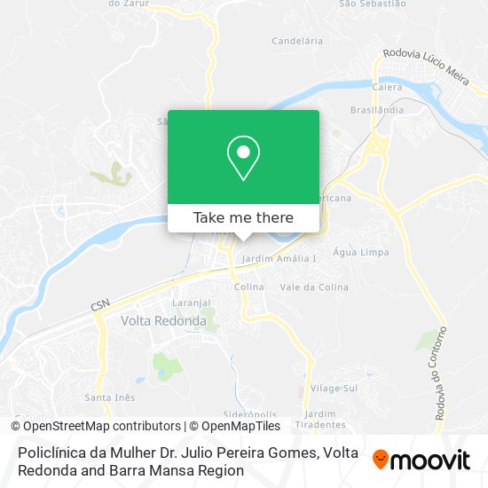 Policlínica da Mulher Dr. Julio Pereira Gomes map