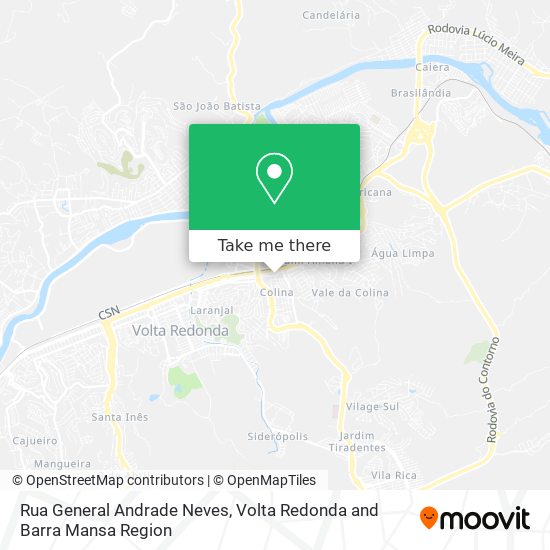 Rua General Andrade Neves map