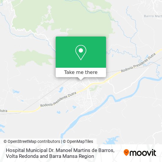 Hospital Municipal Dr. Manoel Martins de Barros map