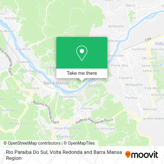 Rio Paraíba Do Sul map