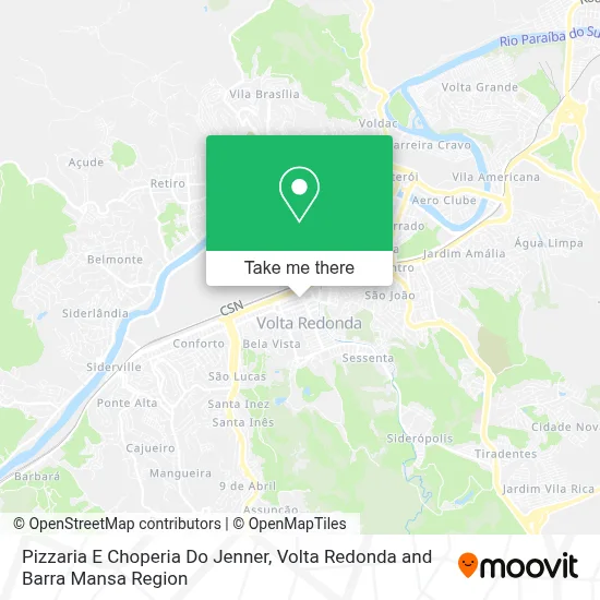 Pizzaria E Choperia Do Jenner map