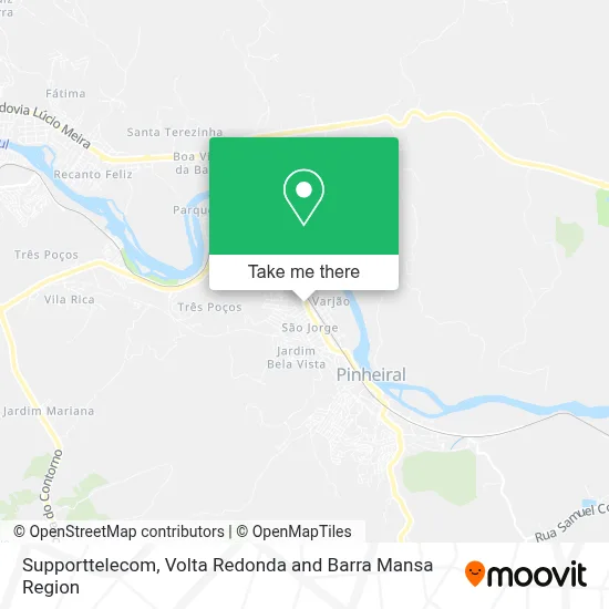 Supporttelecom map