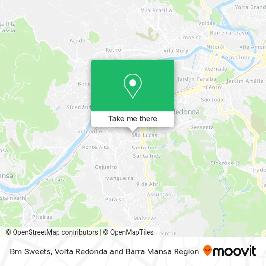 Bm Sweets map