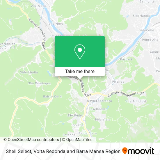 Shell Select map