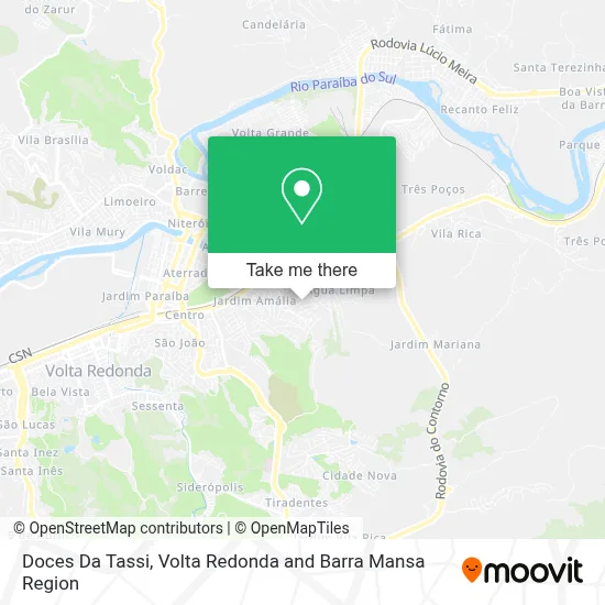 Doces Da Tassi map