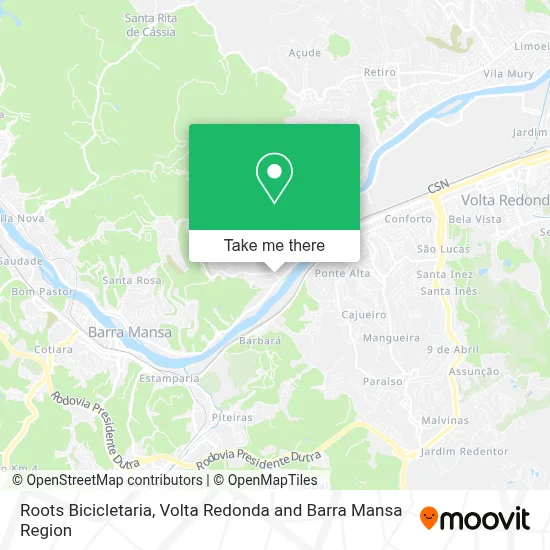 Roots Bicicletaria map