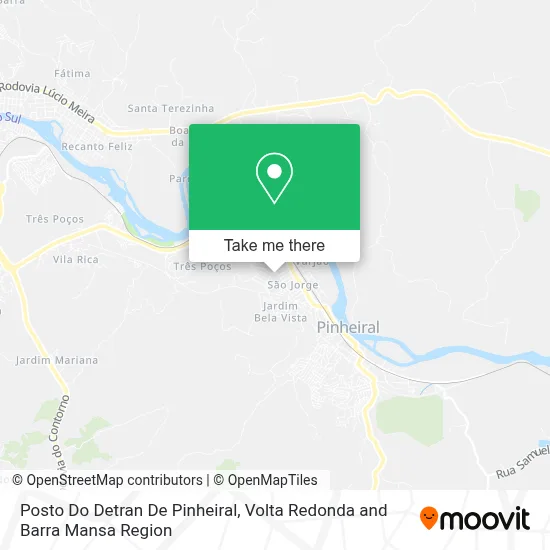 Posto Do Detran De Pinheiral map