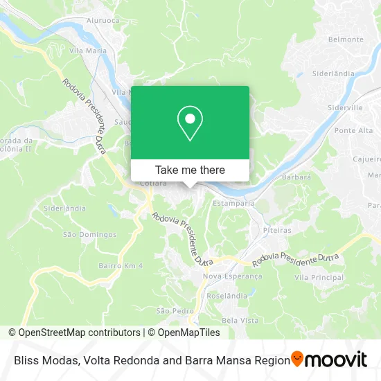 Bliss Modas map