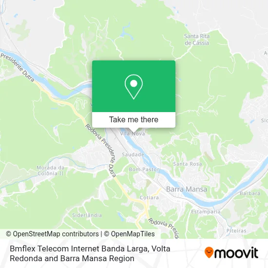 Bmflex Telecom Internet Banda Larga map