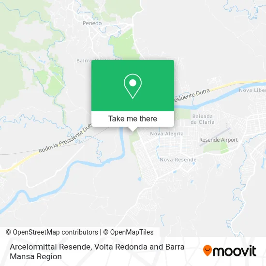 Arcelormittal Resende map