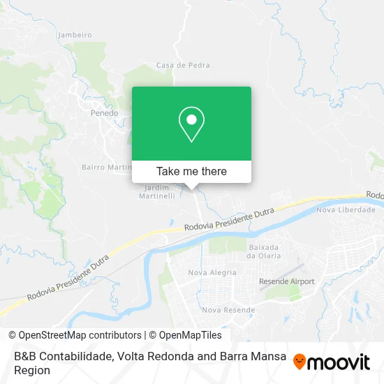 B&B Contabilidade map