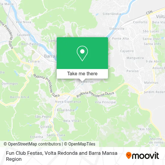 Fun Club Festas map