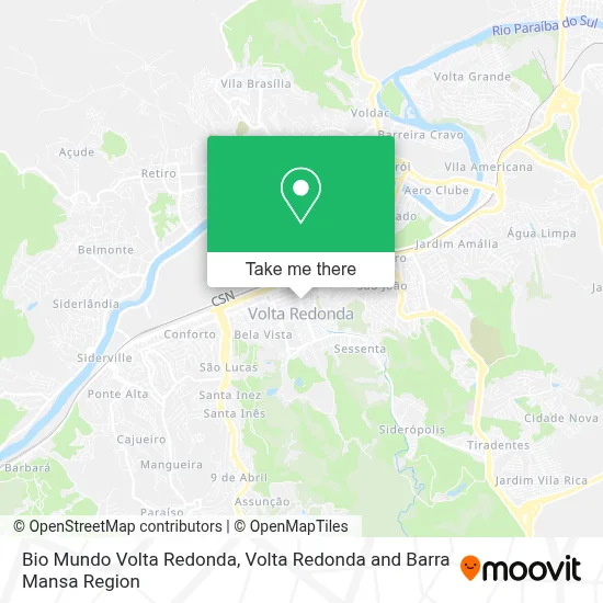 Bio Mundo Volta Redonda map