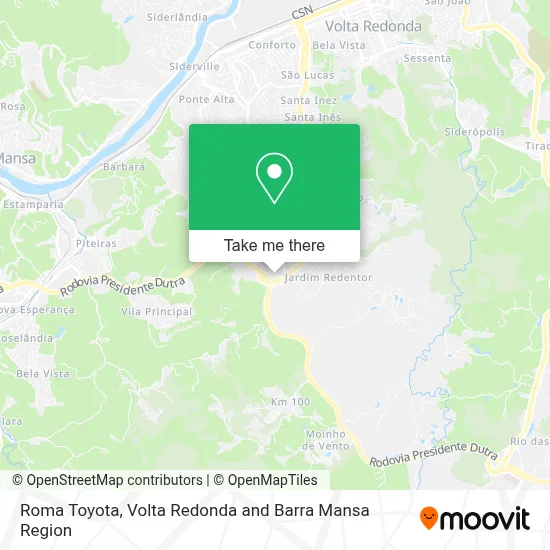 Roma Toyota map