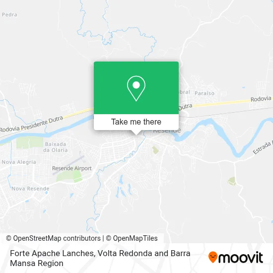 Forte Apache Lanches map