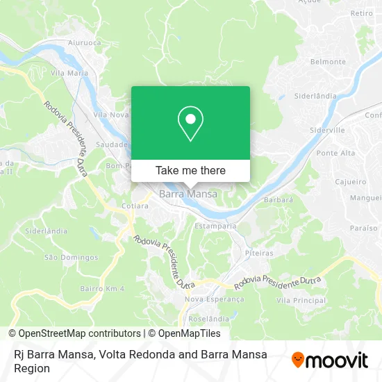 Rj Barra Mansa map