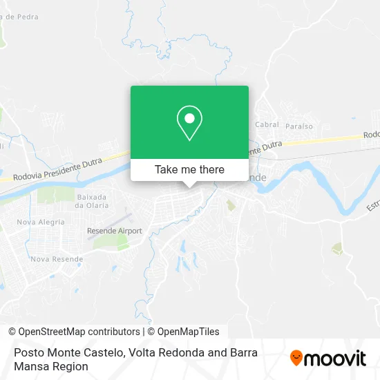 Posto Monte Castelo map