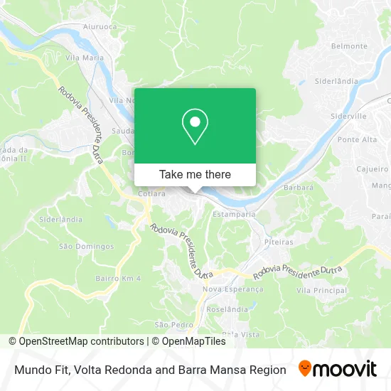 Mundo Fit map
