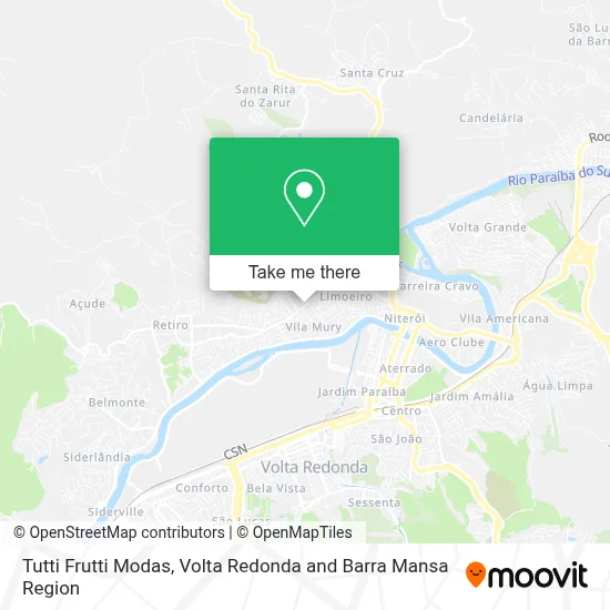 Tutti Frutti Modas map