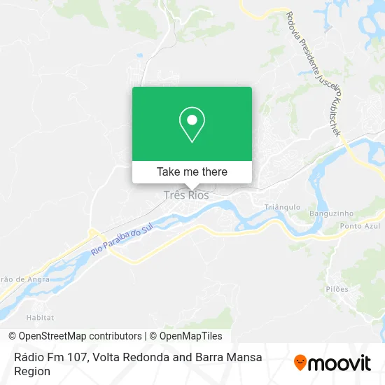 Rádio Fm 107 map