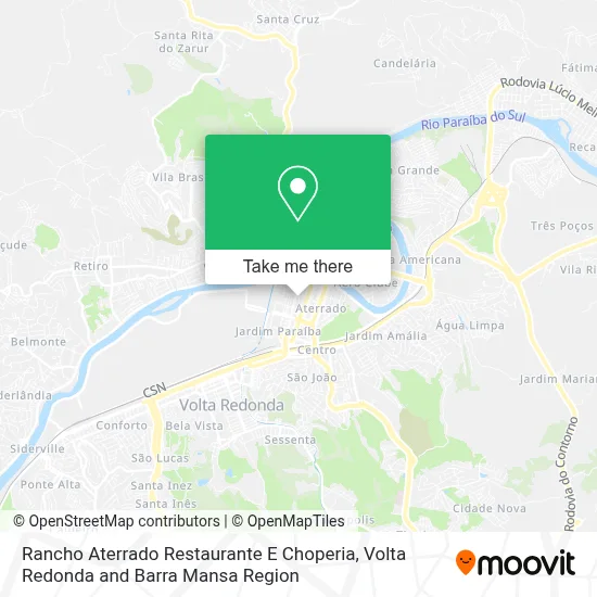 Rancho Aterrado Restaurante E Choperia map