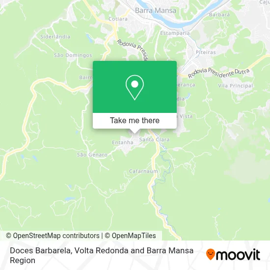 Doces Barbarela map