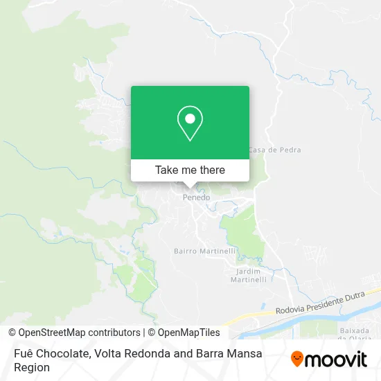 Fuê Chocolate map