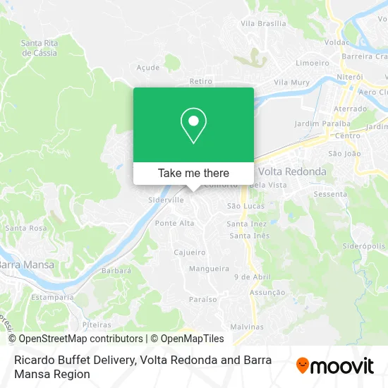 Ricardo Buffet Delivery map