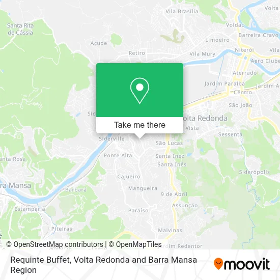 Requinte Buffet map
