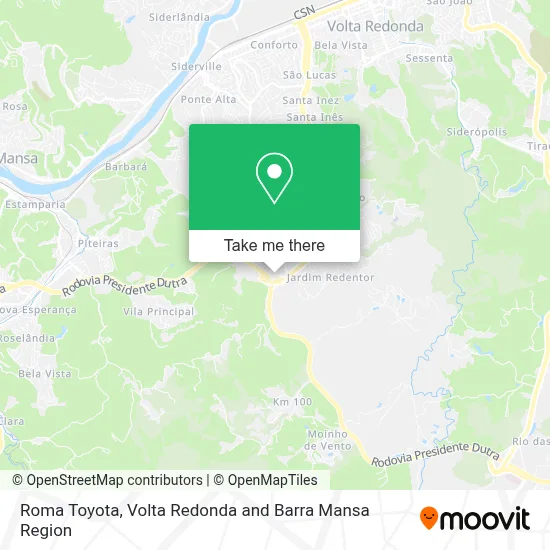 Roma Toyota map