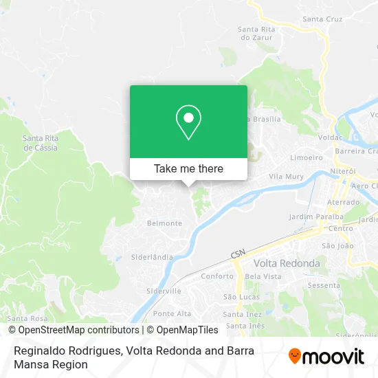 Reginaldo Rodrigues map