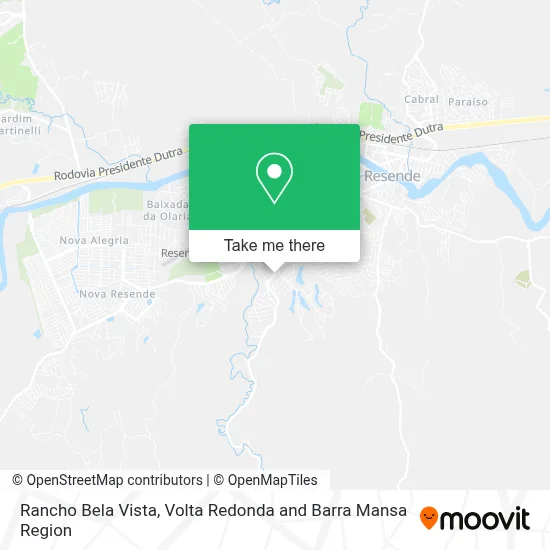 Rancho Bela Vista map
