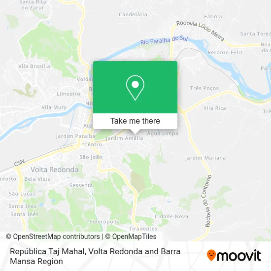 República Taj Mahal map