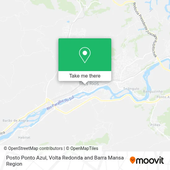 Posto Ponto Azul map