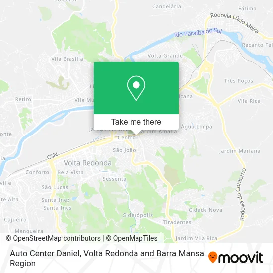 Auto Center Daniel map