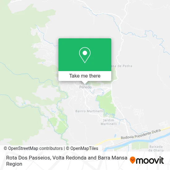 Rota Dos Passeios map