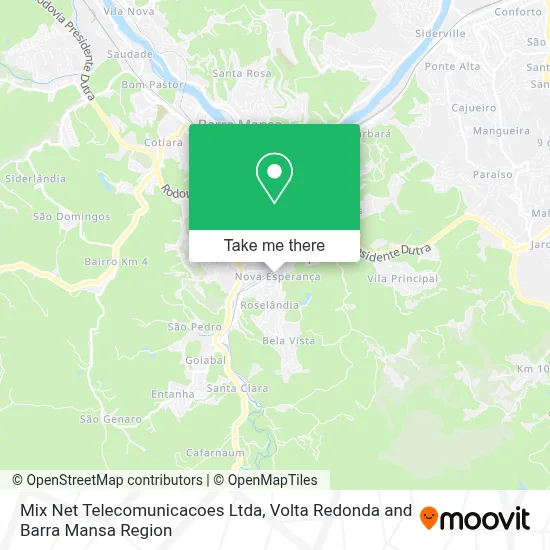 Mix Net Telecomunicacoes Ltda map