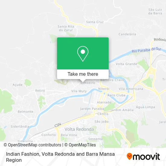 Moda Indiana map