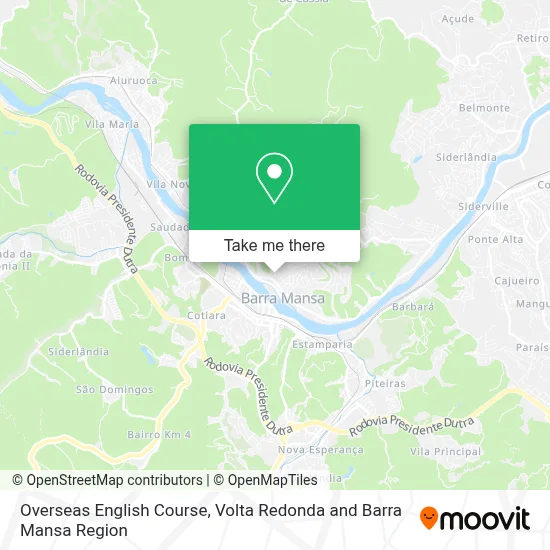 Overseas English Course map