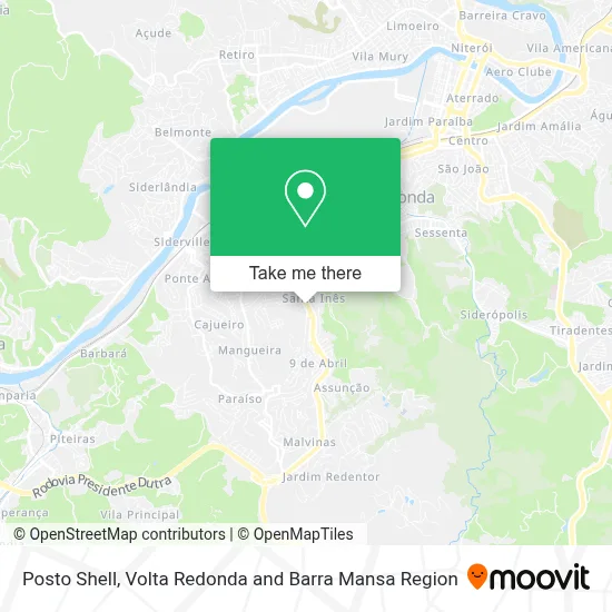Posto Shell map
