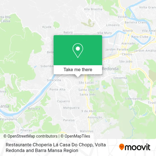 Restaurante Choperia Lá Casa Do Chopp map