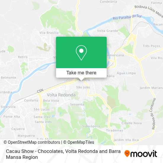 Cacau Show - Chocolates map