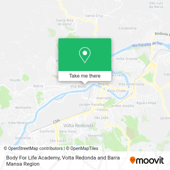 Body For Life Academy map