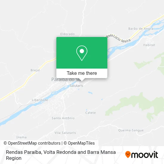 Rendas Paraíba map