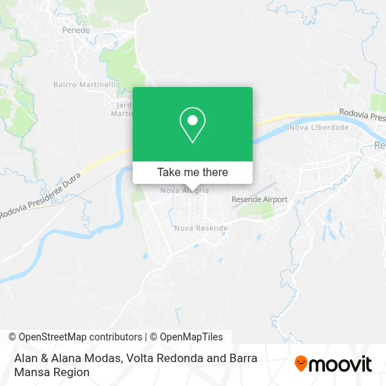 Alan & Alana Modas map